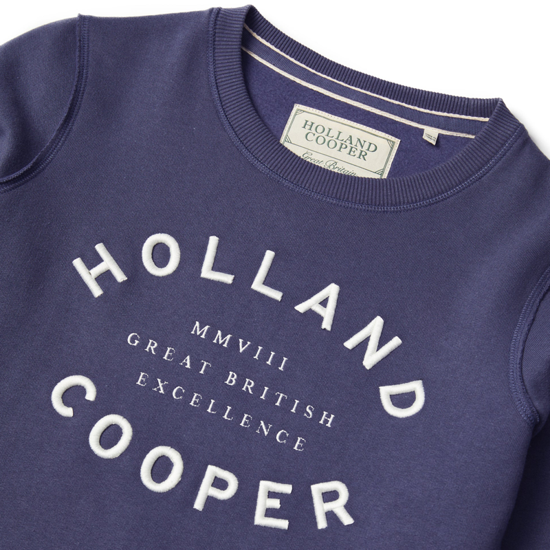 Holland Cooper Varsity Crew - Yale Blue-4